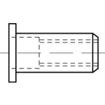 Blindniet - Mutter (A 4) rund, offen, Flachkopf