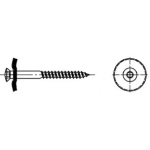 Spenglerschraube 2/3 tlg. ISR (TX 25, VE= 100) mit Dichtscheibe 20 mm und Spitze