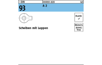 ~DIN 93 A 2 Scheiben mit Lappen - Abmessung: 5,3, Inhalt: 50 Stück