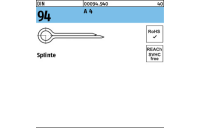 DIN 94 A 4 Splinte - Abmessung: 4 x 50, Inhalt: 100 Stück
