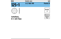 DIN 125-1 A 2 140 HV Form B Scheiben, mit Fase - Abmessung: 8,4 x16 x1,6, Inhalt: 500 Stück