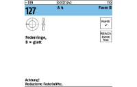 ~DIN 127 A 4 Form B Federringe, glatt - Abmessung: B 3, Inhalt: 100 Stück