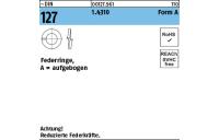 ~DIN 127 1.4310 Form A Federringe, aufgebogen - Abmessung: A 3, Inhalt: 100 Stück