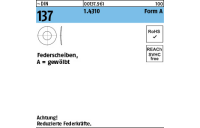 ~DIN 137 1.4310 Form A Federscheiben, gewölbt - Abmessung: A 6, Inhalt: 1000 Stück