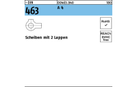 ~DIN 463 A 4 Scheiben mit 2 Lappen - Abmessung: 8,4, Inhalt: 25 Stück