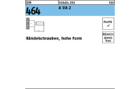 DIN 464 A 1/A 2 Rändelschrauben, hohe Form - Abmessung: M 8 x 16, Inhalt: 10 Stück