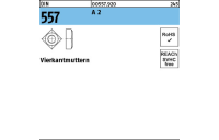 DIN 557 A 2 Vierkantmuttern - Abmessung: M 12 SW 19, Inhalt: 50 Stück