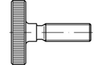 DIN 653 A 1 Rändelschrauben, niedrige Form - Abmessung: M 3 x 10, Inhalt: 10 Stück