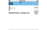 DIN 653 A 1 Rändelschrauben, niedrige Form - Abmessung: M 5 x 10, Inhalt: 10 Stück