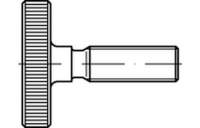 DIN 653 A 1 Rändelschrauben, niedrige Form - Abmessung: M 8 x 10, Inhalt: 10 Stück