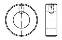 ~DIN 705 1.4571 (A 5) Form A Stellringe, leichte Reihe, mit Gewindestift - Abmessung: A 8 x 16 x 8, Inhalt: 10 Stück