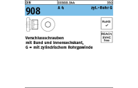 DIN 908 A 4 zyl.-Rohr G verschlussschrauben mit Bund und Innensechskant,mit zyl. Rohrgewinde - Abmessung: G 1 1/2 A, Inhalt: 1 Stück