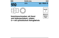 DIN 910 A 4 zyl.-Rohr G verschlussschrauben mit Bund und Außensechskant, schwer, m. zyl. Rohrgew. - Abmessung: G 3/8 A, Inhalt: 10 Stück