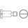 DIN 923 A 1 Flachkopfschrauben mit Schlitz und Ansatz - Abmessung: M 8 x 6 x11,0, Inhalt: 100 Stück