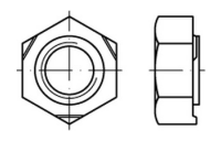 DIN 929 A 2 Sechskant-Schweißmuttern - Abmessung: M 3, Inhalt: 100 Stück