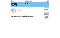 DIN 929 A 4 Sechskant-Schweißmuttern - Abmessung: M 5, Inhalt: 100 Stück