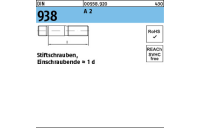 DIN 938 A 2 Stiftschrauben, Einschraubende = 1 d - Abmessung: M 16 x 30, Inhalt: 10 Stück