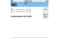 DIN 963 A 2 Senkschrauben mit Schlitz - Abmessung: M 1,2 x 2, Inhalt: 1000 Stück