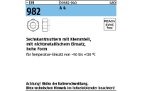 ~DIN 982 A 4 Sechskantmuttern mit Klemmteil, mit nichtmetallischem Einsatz, hohe Form - Abmessung: M 4, Inhalt: 100 Stück