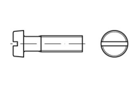 ISO 1207 A 2 Zylinderschrauben mit Schlitz - Abmessung: M 1,2 x 4, Inhalt: 2000 Stück