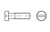 ISO 1207 A 2 Zylinderschrauben mit Schlitz - Abmessung: M 2 x 10, Inhalt: 1000 Stück