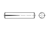 DIN 1472 A 1 Passkerbstifte - Abmessung: 4 x 40, Inhalt: 100 Stück