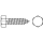 ISO 1479 A 2 Form C Sechskant-Blechschrauben, C = mit Spitze - Abmessung: C 2,9 x 13, Inhalt: 1000 Stück