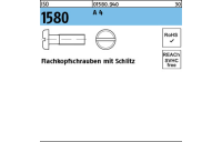 ISO 1580 A 4 Flachkopfschrauben mit Schlitz - Abmessung: M 2 x 3, Inhalt: 1000 Stück