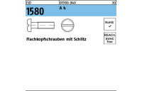 ISO 1580 A 4 Flachkopfschrauben mit Schlitz - Abmessung: M 2 x 25, Inhalt: 1000 Stück