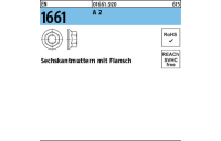 EN 1661 A 2 Sechskantmuttern mit Flansch - Abmessung: M 5, Inhalt: 1000 Stück