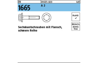 EN 1665 A 2 Sechskantschrauben mit Flansch, schwere Reihe - Abmessung: M 5 x 10, Inhalt: 200 Stück