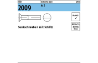ISO 2009 A 2 Senkschrauben mit Schlitz - Abmessung: M 6 x 30, Inhalt: 100 Stück