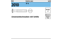 ISO 2010 A 4 Linsensenkschrauben mit Schlitz - Abmessung: M 2 x 6, Inhalt: 200 Stück