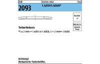 DIN 2093 1.4310/1.4568 Tellerfedern - Abmessung: 18 x 9,2x0,7, Inhalt: 200 Stück