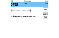 ISO 2338 A 1 m6 Zylinderstifte, Toleranzfeld m6 - Abmessung: 1,5 m6 x 10, Inhalt: 500 Stück