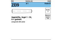ISO 2339 A 1 Form B Kegelstifte, Kegel 1:50, gedreht - Abmessung: 1 x 12, Inhalt: 50 Stück
