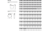 DIN 3017 A 4 (W5) Form A Schlauchschellen, mit Schneckenantrieb - Abmessung: 50- 70/ 9 C7, Inhalt: 50 Stück