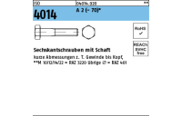 ISO 4014 A 2 - 70 Sechskantschrauben mit Schaft - Abmessung: M 5 x 70, Inhalt: 100 Stück