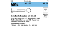 ISO 4014 A 4 - 70 AD W2 Sechskantschrauben mit Schaft - Abmessung: M 10 x 50, Inhalt: 100 Stück