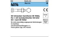 ISO 4014 Mu A 4 SB SB-Schrauben-Garnituren EN 15048, mit Sechskantmutter ISO 4032 - Abmessung: M 12 x 80, Inhalt: 50 Stück