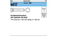 ISO 4017 A 4 - 70 Sechskantschrauben mit Gewinde bis Kopf - Abmessung: M 4 x 45*, Inhalt: 200 Stück