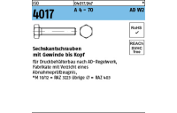 ISO 4017 A 4 - 70 AD W2 Sechskantschrauben mit Gewinde bis Kopf - Abmessung: M 5 x 16, Inhalt: 100 Stück