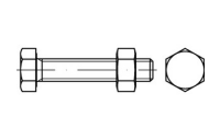 ISO 4017 Mu A 4 SB SB-Schrauben-Garnituren EN 15048, mit Sechskantmutter ISO 4032 - Abmessung: M 16 x 45, Inhalt: 50 Stück