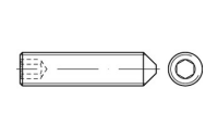 ISO 4027 A 4 Gewindestifte mit Spitze und Innensechskant - Abmessung: M 6 x 45, Inhalt: 100 Stück