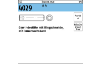 ISO 4029 A 4 Gewindestifte mit Ringschneide und Innensechskant - Abmessung: M 5 x 5, Inhalt: 500 Stück