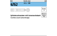 ISO 4762 A 4 - 80 Zylinderschrauben mit Innensechskant, - Abmessung: M 6 x 40, Inhalt: 100 Stück