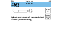 ISO 4762 A 4 - 80 Zylinderschrauben mit Innensechskant, - Abmessung: M 8 x 10, Inhalt: 100 Stück