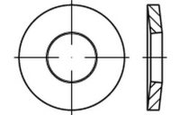 ~DIN 6796 A 4 Spannscheiben für Schraubenverbindungen - Abmessung: 12 x 29 x 3, Inhalt: 100 Stück