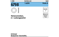 ~DIN 6798 1.4310 Form A Fächerscheiben, außengezahnt - Abmessung: A 6,4, Inhalt: 100 Stück