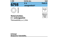 ~DIN 6798 A 4 Form A amagnetisch Fächerscheiben, außengezahnt - Abmessung: A 17, Inhalt: 50 Stück